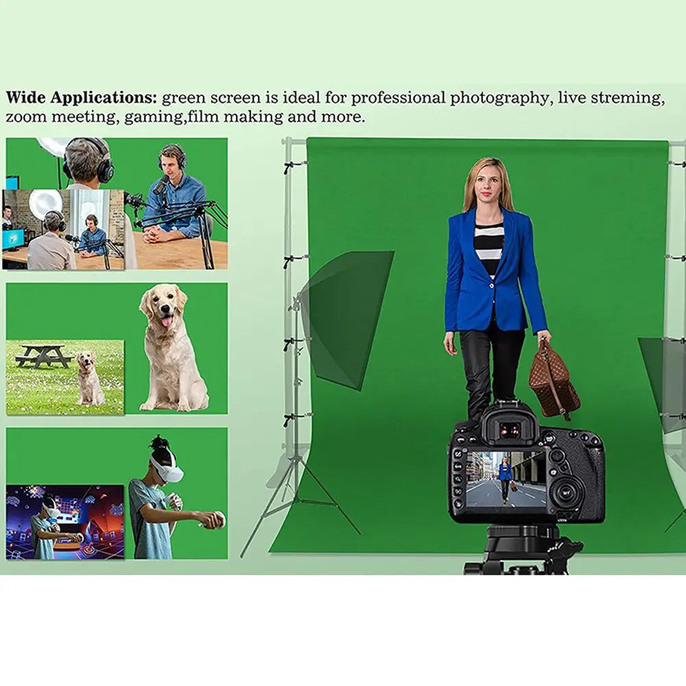 Video Shooting Green White Black Smooth Photography Background Backdrop Cloth Screen Chromakey Quake