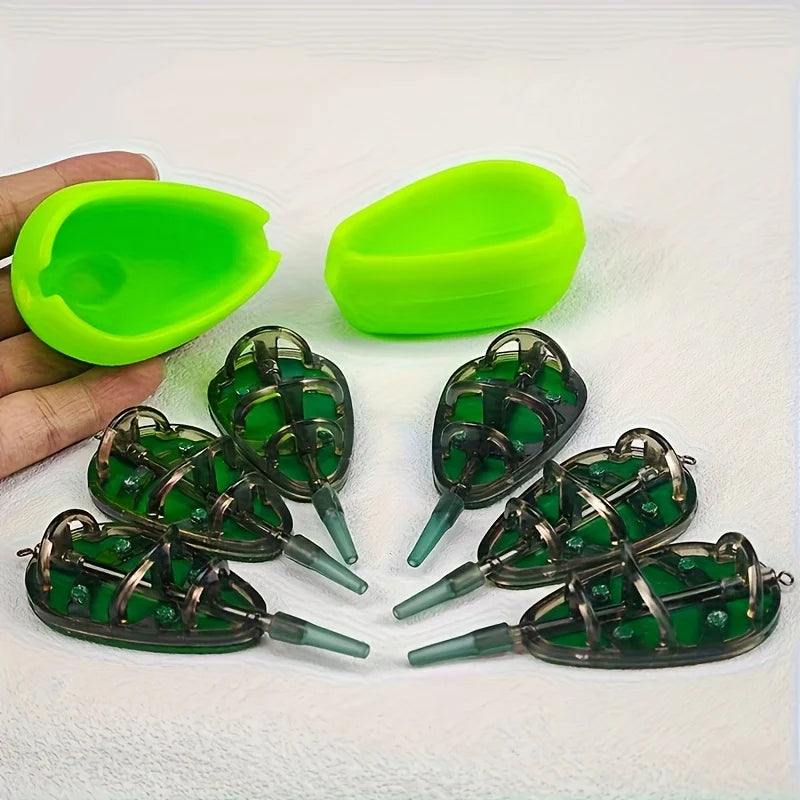 3pcs Heavyweight Fishing Bait Cage Set - ABS Material, Includes Bait Storage Trays, Ideal for Carp Fishing, Fishing Tackle|Sophi Quake