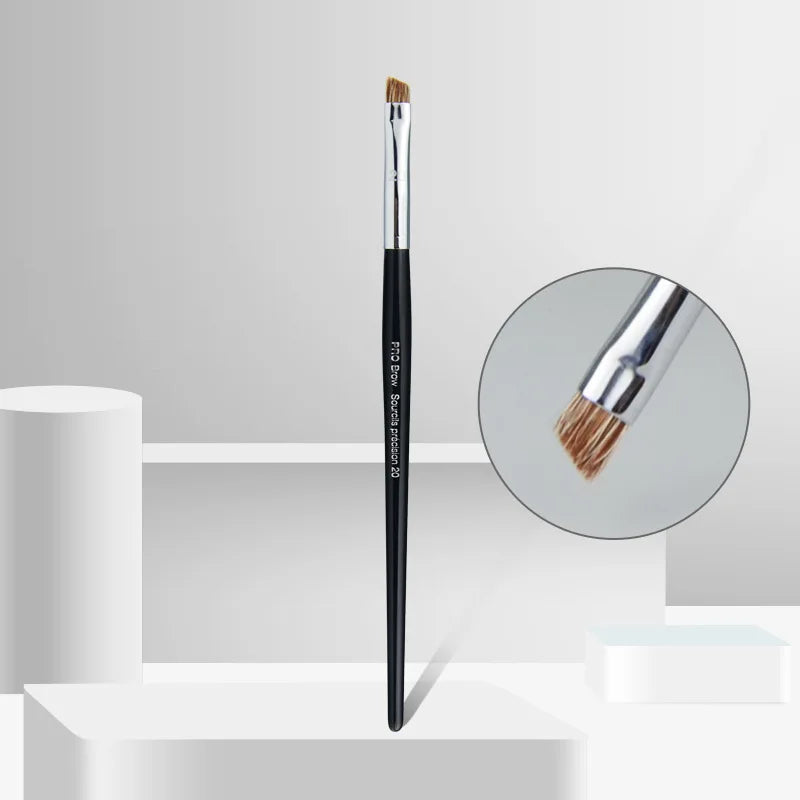 No.32 Flat Head Eyeliner Brush No.20 Bevel Eyebrow Brush No.36 Small Fan Eyelash Brush Eye Professional Brightening Makeup Brush Quake SP20