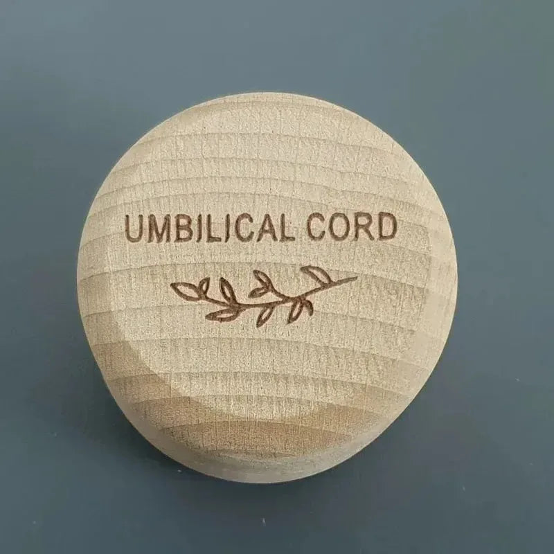 Wooden Baby Memorial Box - Carved Fetal Hair Teeth Umbilical Cord Storage, Exquisite Newborn Christening Gift to Cherish Preciou Quake