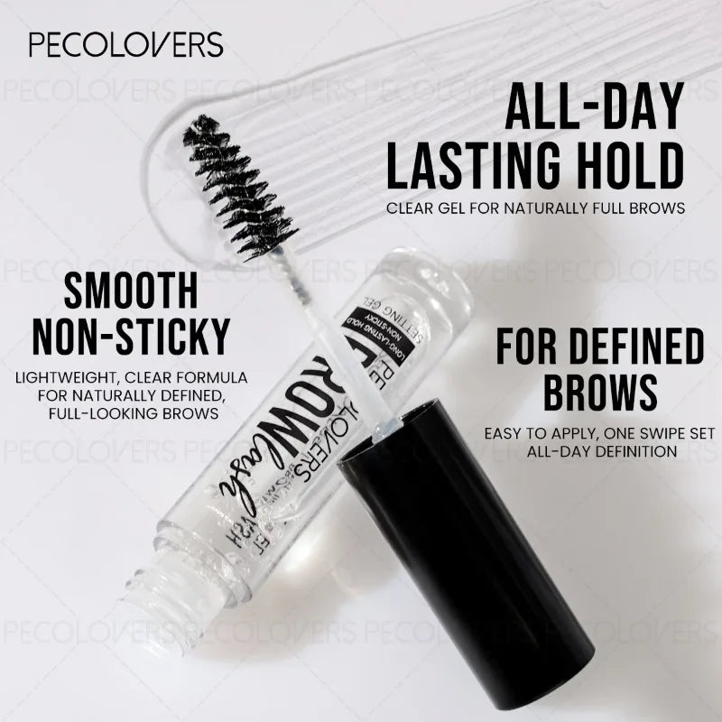 Transparent Eyebrow Gel with Black Cap, Eyebrow Shaping, Waterproof, Suitable for Festivals and Date Makeup, Eyebrow Cosmetics Quake