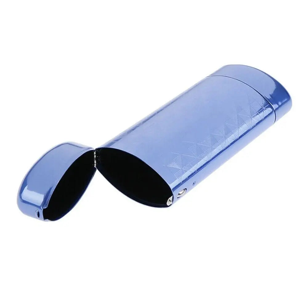 Vintage Hard Metal Glasses Box Capsule Flip Metal Eyeglasses Case Superior Aluminum Portable Eyeglasses Accessories Quake