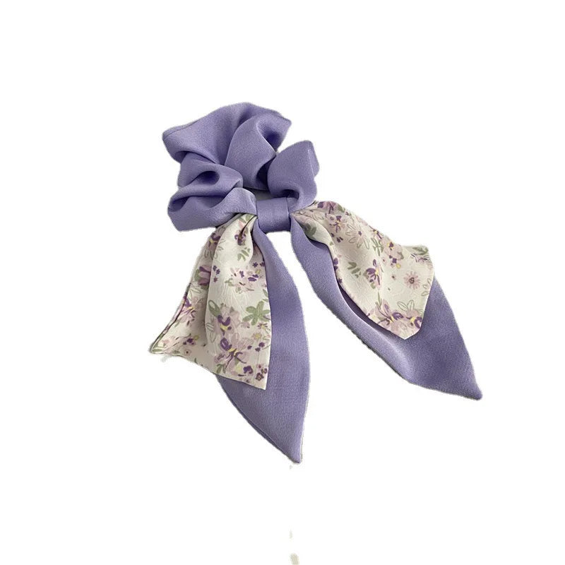 Broken Flower Bow Large Intestine Headband Womens Summer Headband Hair Rope Quake