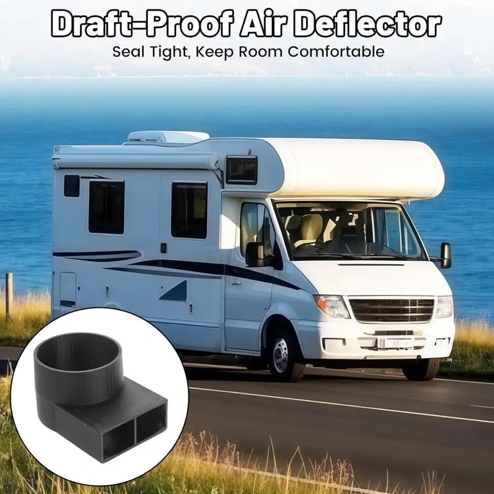 Vehicle Heater Air Deflector Rv Heating Air Diffuser Vent Cover 3d Printed Caravan Heater Outlet with Airflow Director for Van Quake