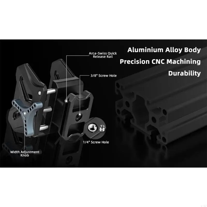 Lightweight Aluminum Alloy Clamp Adapter Tripod Mount For Multi Device Compatibility And Secure Stabilizing Photography K1KF Quake