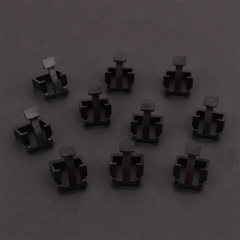 10Pcs Network Cable Crystal Head Buckle Replaceable RJ45 Plug Protective Cover Latch For RJ45 Cable Repaire Parts Quake Black