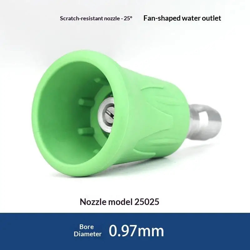 Quick Connect Stainless Steel Car Washer Sector Sprayer Nozzle Tips With Soft Rubber Sleeve High Pressure Wash Nozzles Quake A13