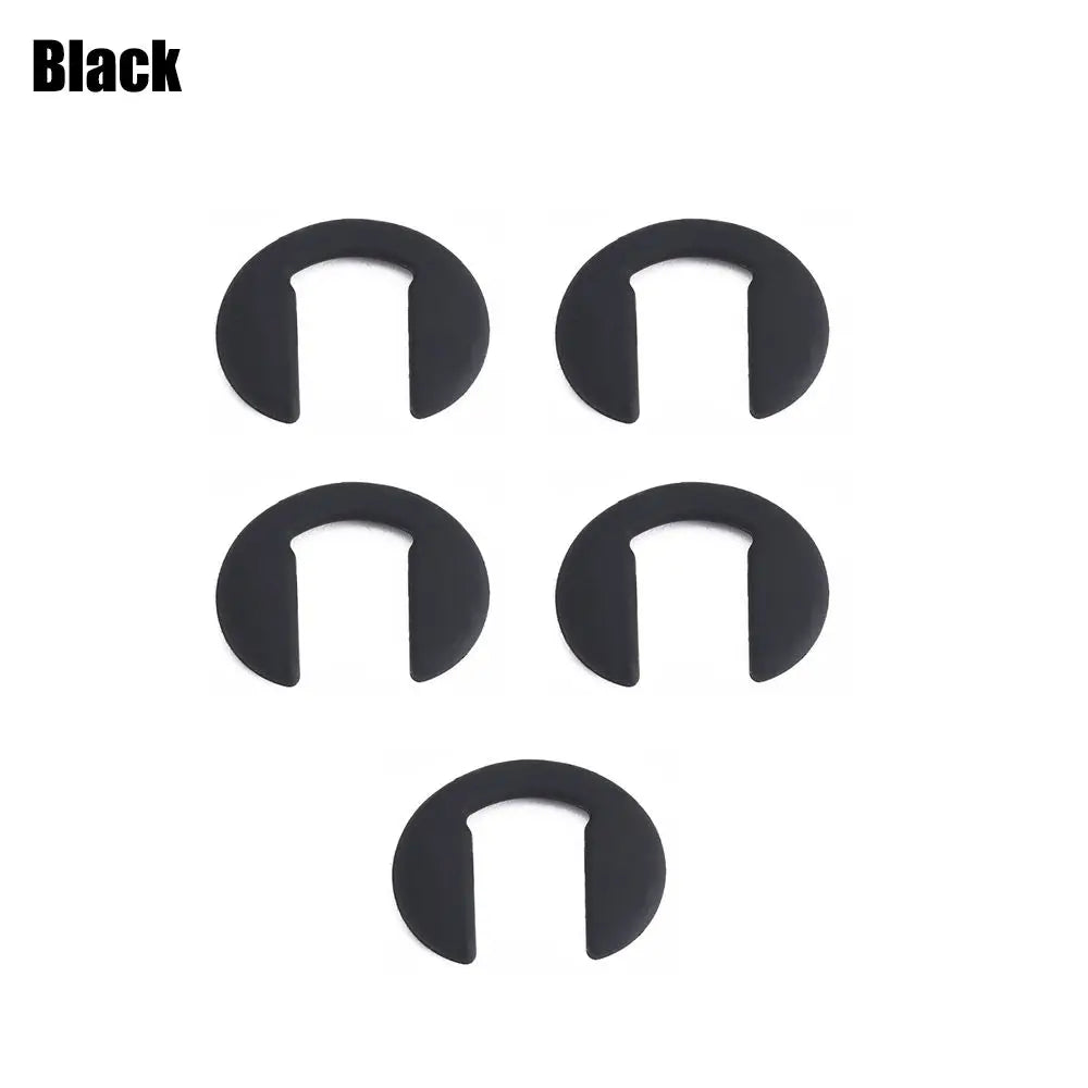 5PCS/Pack Anti-slip Silicone Nose Pads For Glasses Push On Nose Pads Repair Tool For Eyeglass Sunglasses Eyewear Accessories Quake black-5PCS-Pack