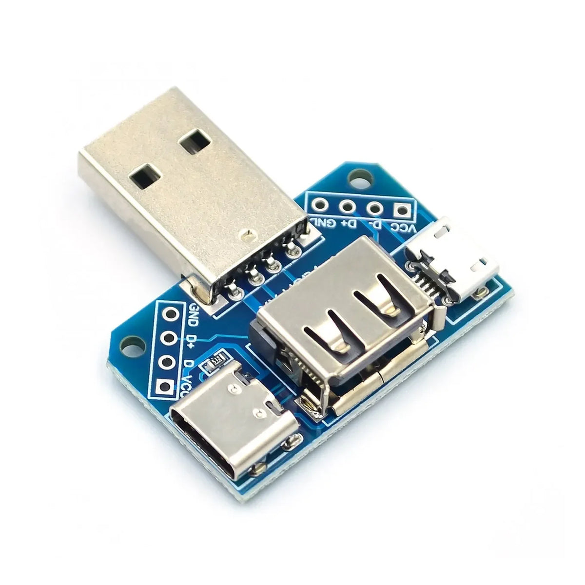 Connector to Type-c Micro USB Female 2.54-4P Transfer Test Board USB Adapter Plate XY-USB4 USB Head Switchboard Male Quake