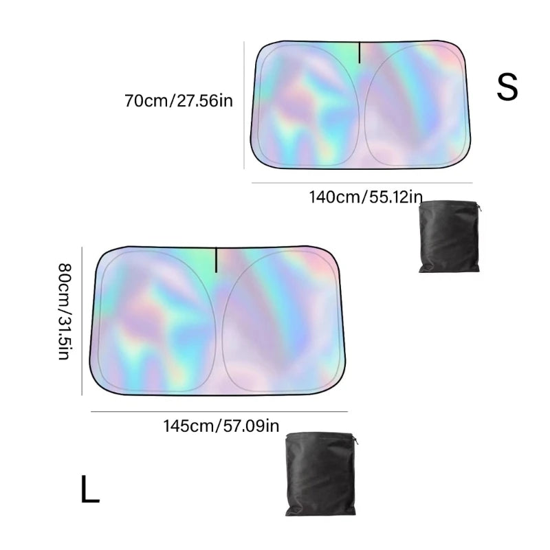 Car Front Window Sunshade Cover Sun Shade Windshield Visors Windscreen Foldable Auto Sun Umbrella H8WE Quake