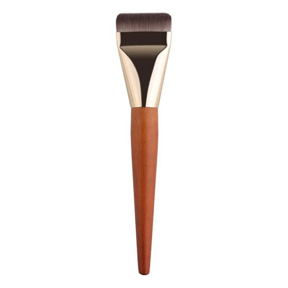 Flat Foundation Brush for Liquid makeup, Ultra Thin Face Makeup Flat Brush, Angled Makeup Brush for Blending Cream, Base Brush Quake A