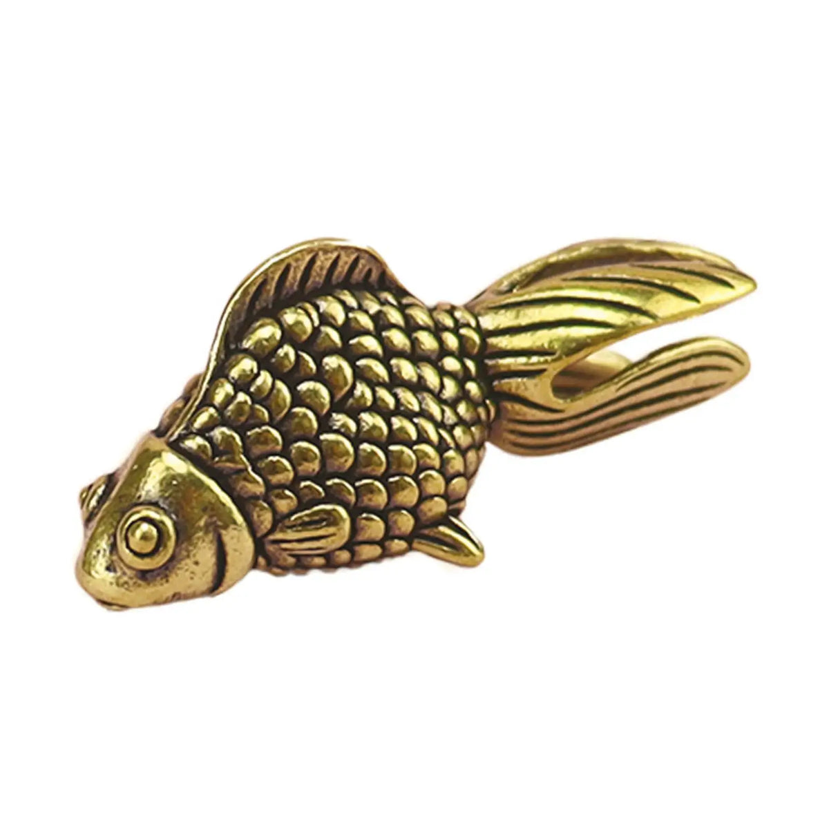 Goldfish Statue Collectable Antique Ornament for Office Bedroom Tabletop Quake