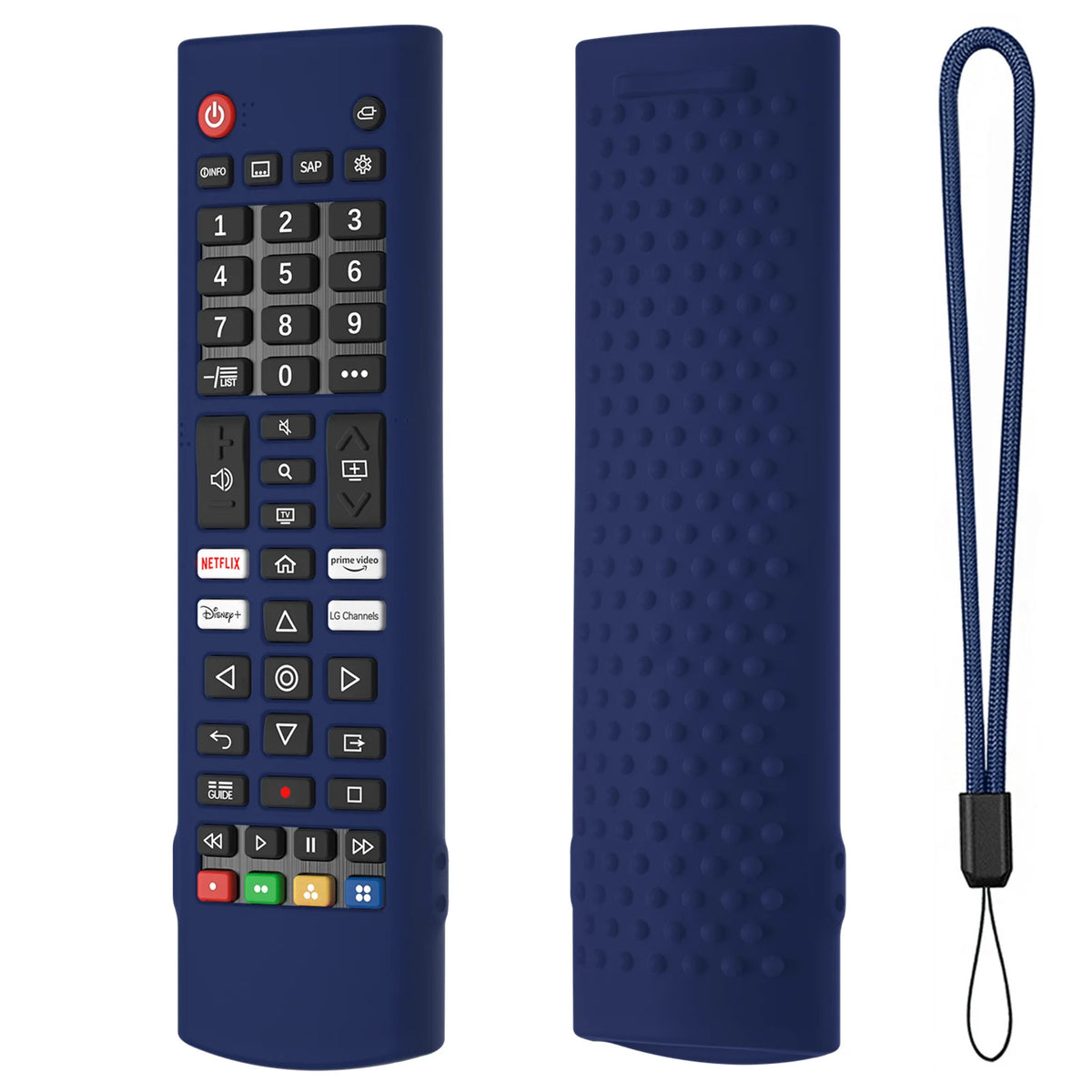 New For LG AKB76040302 LG AKB75375604 Remote Control Case Soft Silicone Protective Cover Compatible Replacement Accessories Quake for akb dark blue