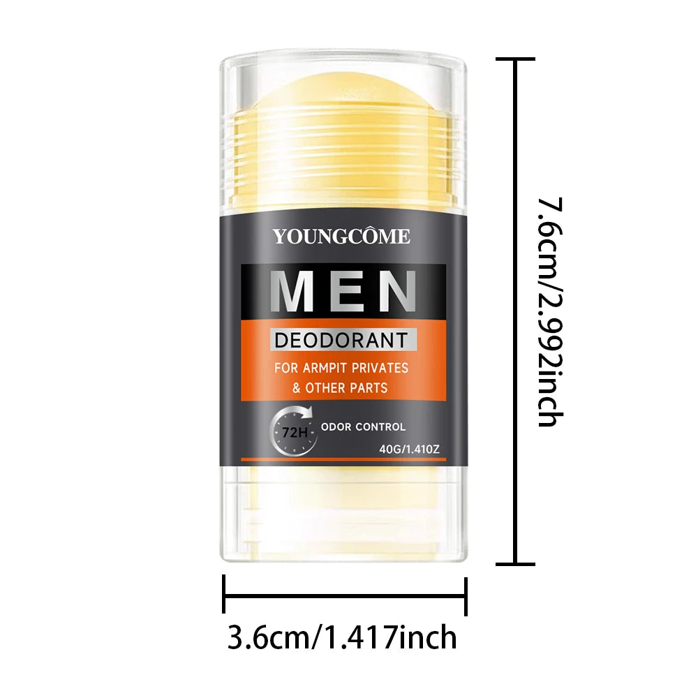 Men Odor Remove Cream Underarm Bad Smell Sweating Removal Armpit Refreshing Antiperspirant Lasting Aroma Deodorant Body Care Quake 1PCS