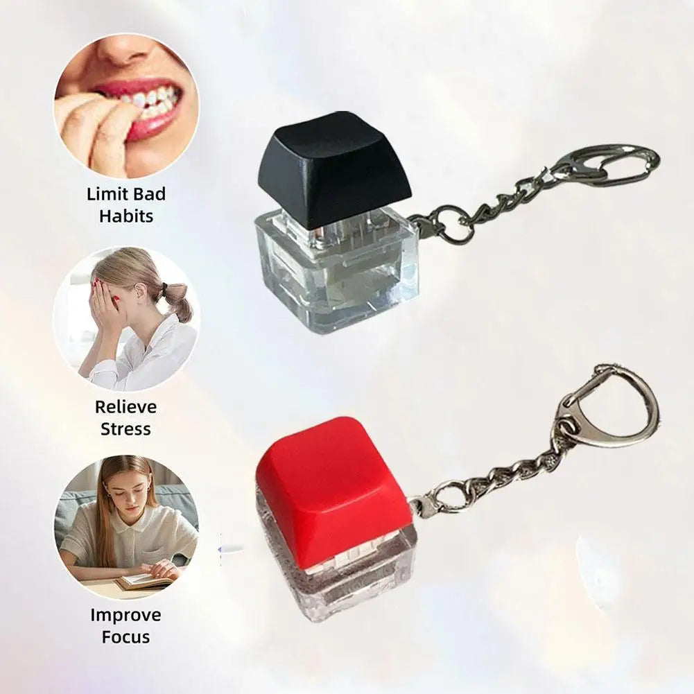 Electric Shock Prank Button Toy that plays tricks on people by pressing buttons Realistic Touch Keychain Pendant Stress Relief Quake