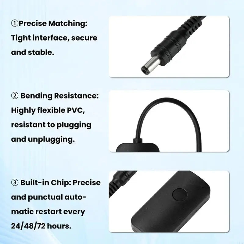 WiFi Power Switcher Controller, DC5V Inline Timer Module with Remote App Control for LED Lights Fan and Small Devices K1KF Quake