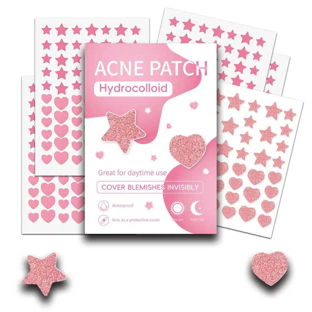 Cute Colorful Stars Pimple Patches Acne Patch For Zits And Blemishes, Invisible Spot Stickers For Face And Skin Protection Tool Quake