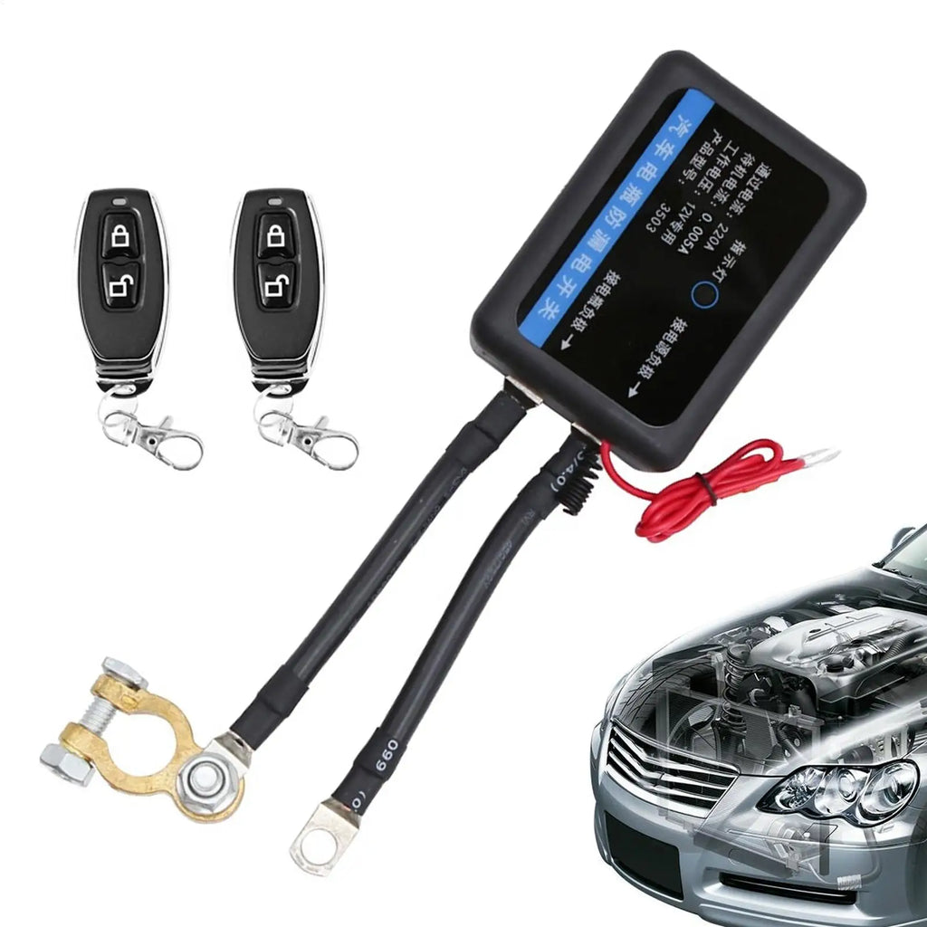 Remote Car Battery Disconnect Control Anti-Theft Equipment Prevent Drain Remote Switches for Mechanics Electricians Long Term Quake