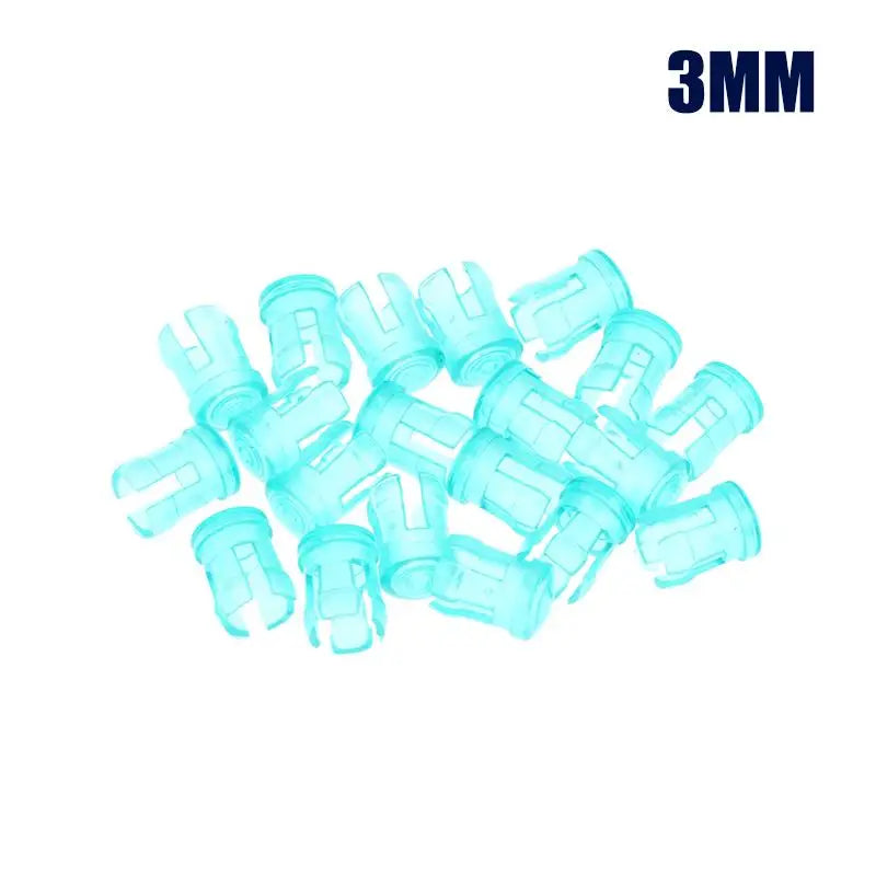 20Pcs/lot 3MM 5MM LED Light Emitting Diode Lampshade Light Guide Light Guide Cap Protective Cover Led Transparent Lamp Caps Quake 3mm Green
