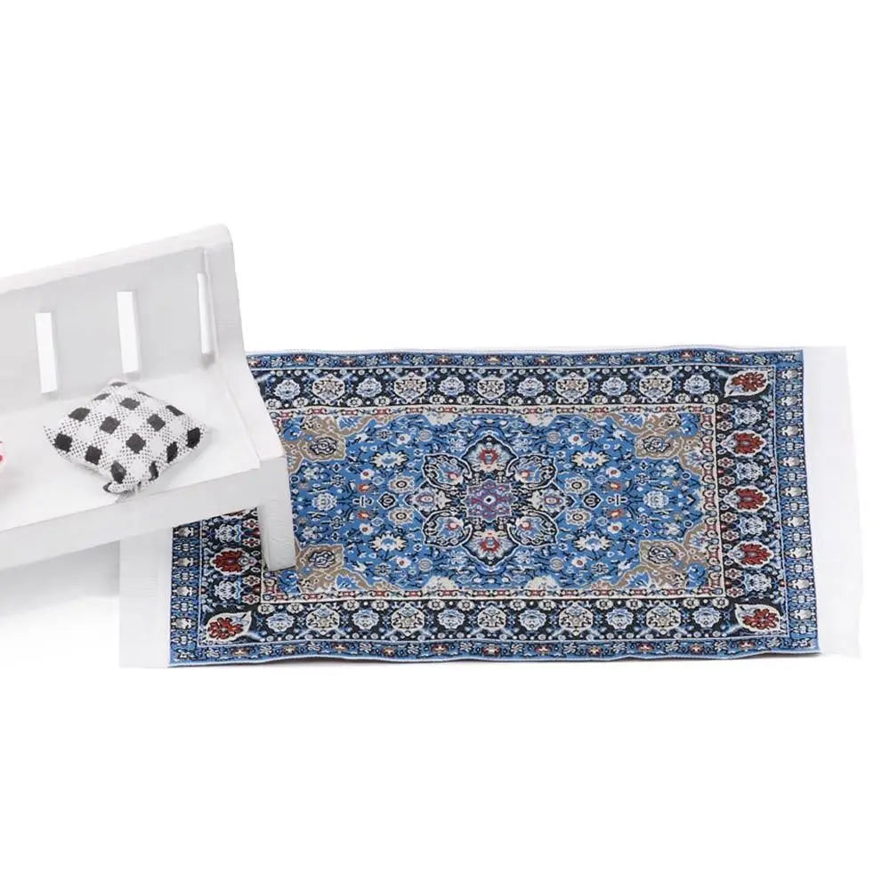 Toy Playing House Turkish Style Floor Coverings Miniature Weaving Rug Accessories Dollhouse Carpet Quake