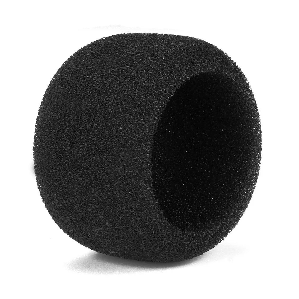 Replacement Mic Windscreen Cover Flocked Sponge Foam Windproof Microphone Cover Noise Reduction Sponge for Shure SM57 Quake Black