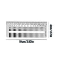 Crack Width Gauge Precisize Stainless Steel Gap Ruler Crack Gauge Gap Measurement for Hardware Installation Concrete Wall Quake as picture