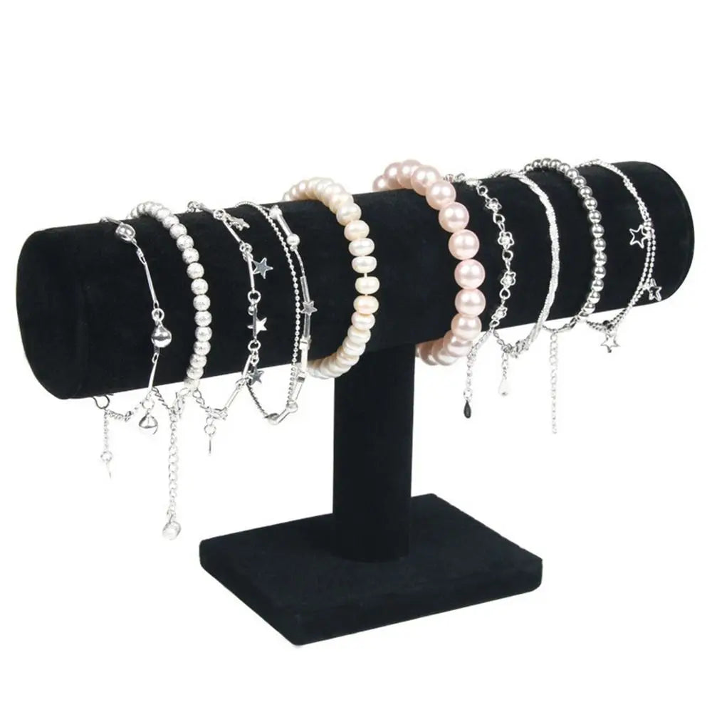 Velvet Upright Hair Ring Storage Shelf Bracelet Display Rack Jewelry Stand Watch Holder Jewelry Organizer Quake 01