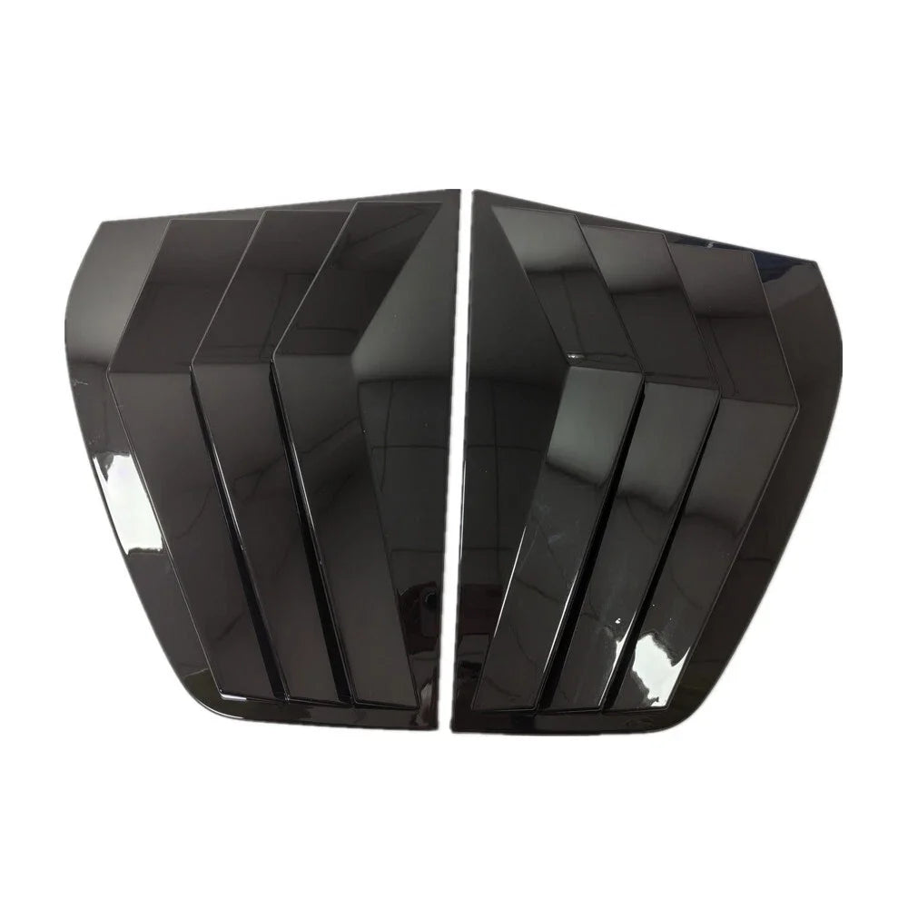 For VW Golf 6 MK6 2008 2009 2010 2011 2012 Car Rear Louver Window Side Shutter Cover Trim Sticker Vent Scoop ABS Carbon Fiber Quake Gloss Black