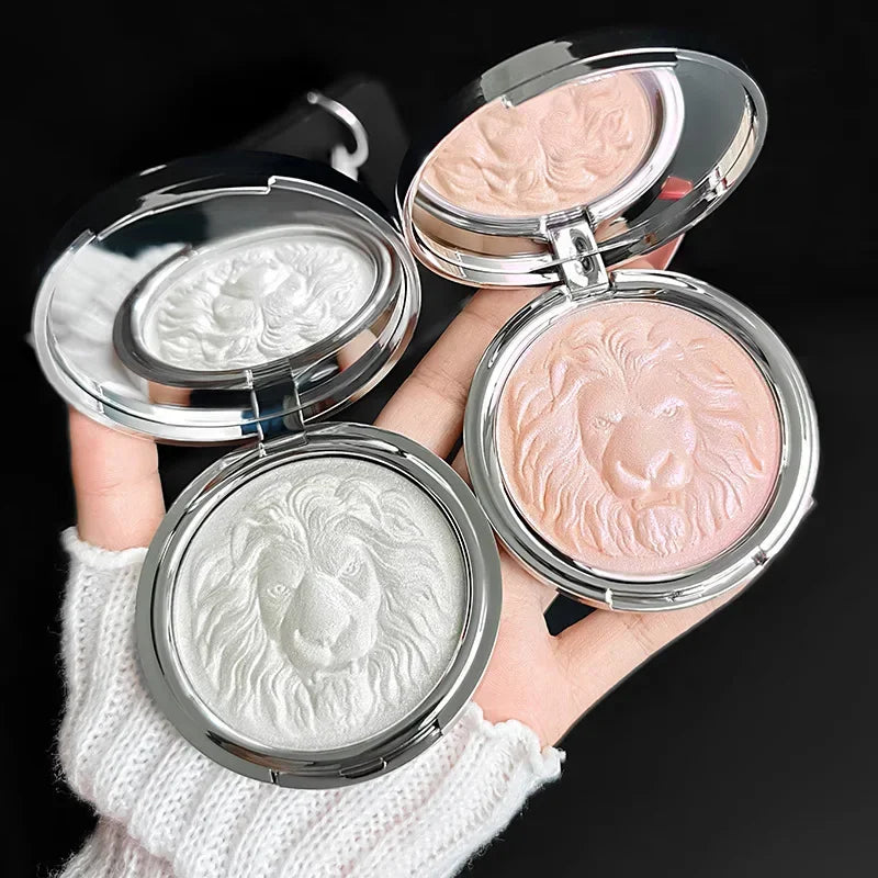MGL Lion Head High-Gloss Powder, Potato Puree, Shimmer Atmosphere, Pearlescent Fine-Shimmer Ginger color:03 Quake