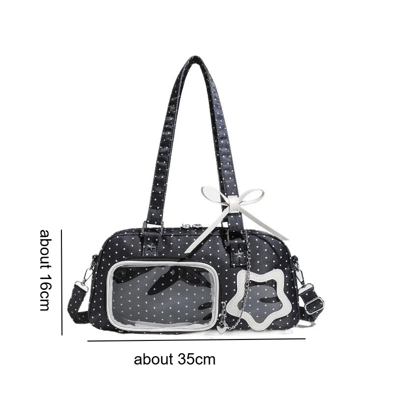 1pc Wave Point Pain Bag Y2k Wind Concert Star Chaser Single Shoulder Diagonal Crossing Baby Bag Quake