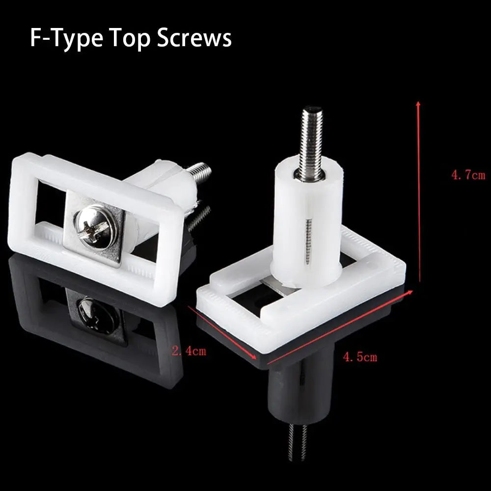 1Pair Seat Cover Plate Replacement Toilet Seat Repair Screws Bathroom Accessories Universal Lid Hinge Repair Bolts Seat Fittings Quake 06
