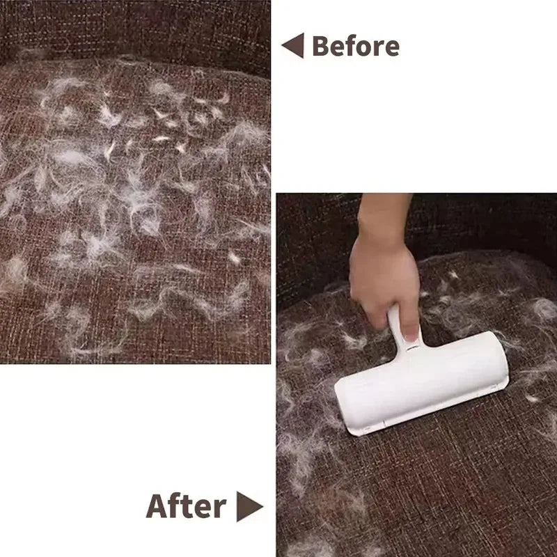 Pet Hair Remover Roller - Dog & Cat Fur Remover with Self-Cleaning Base - Efficient Animal Hair Removal Tool - Perfect for Furni Quake