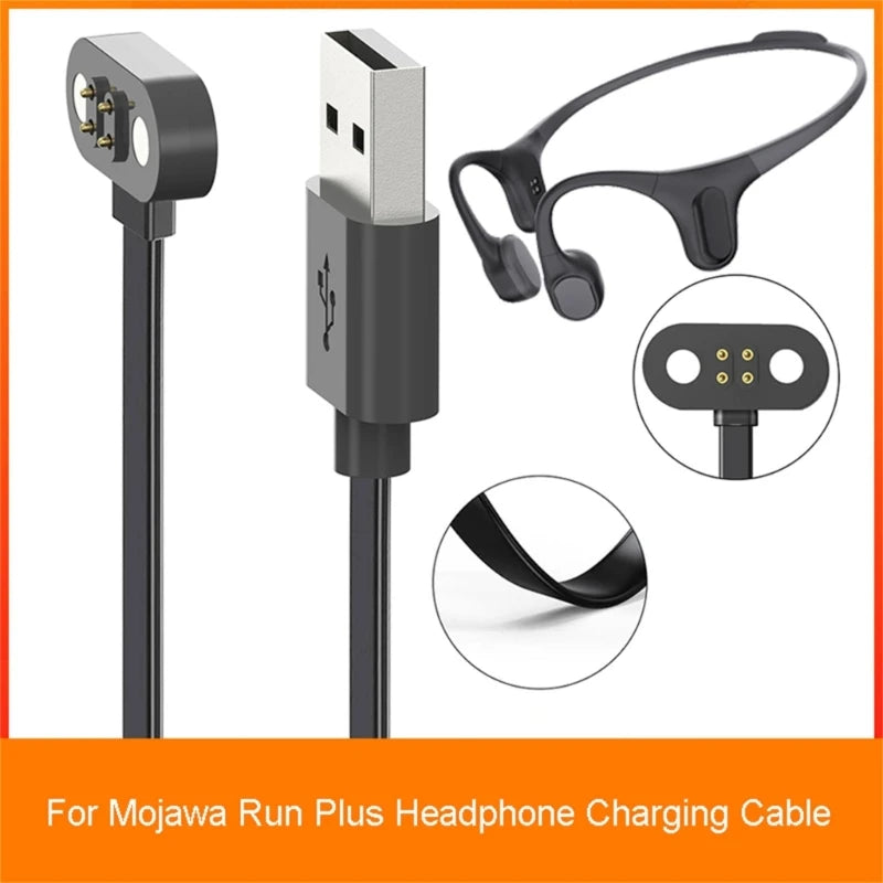 1Pack Earphone Charger Portable 4 Pin Charging Station Dock with USB Charging Cable for Mojawa Run Plus K1KF Quake Default Title