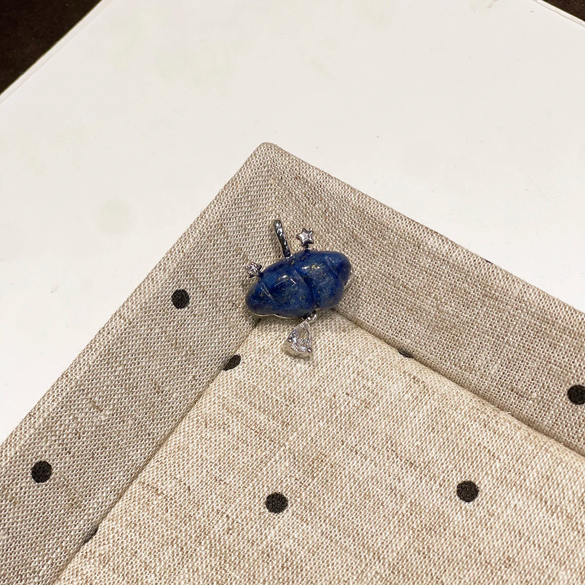 Natural Stone Star Diamond Pendant 19x24mm For Jewelry Making DIY Necklace Bracelet Earrings Chains Accessory Quake Lapis lazuli