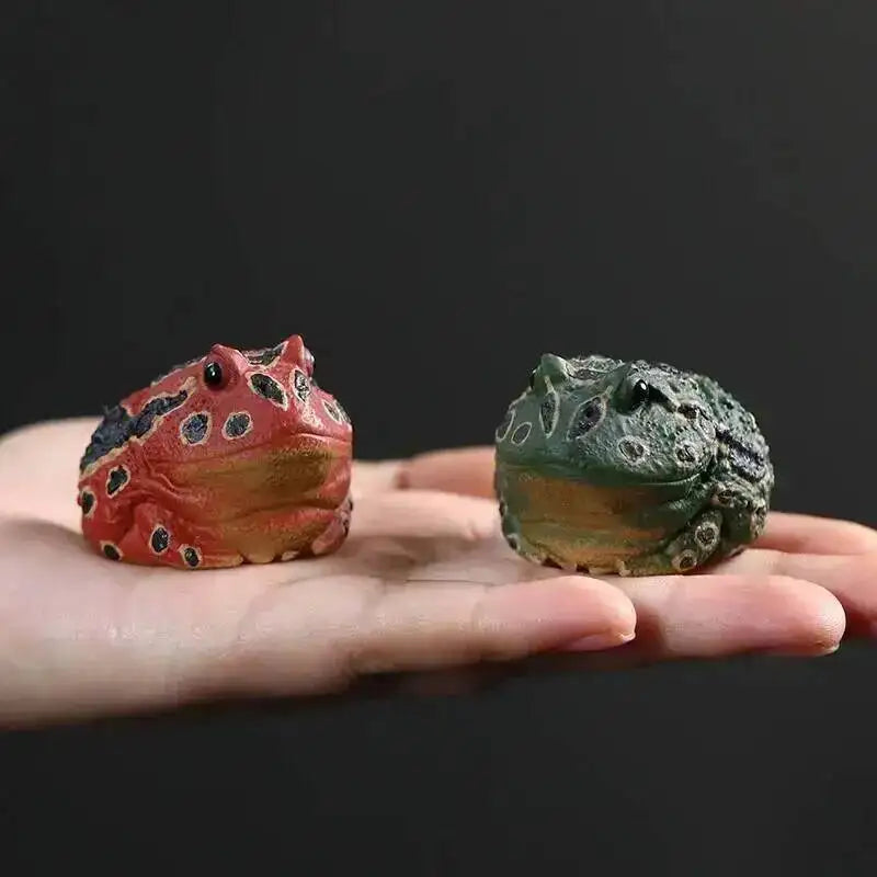 Zisha Tea Pet Golden Toad Wealth-attracting Tea Play Toad Tea Tray Frog Ornament Tea Play Accessories Quake