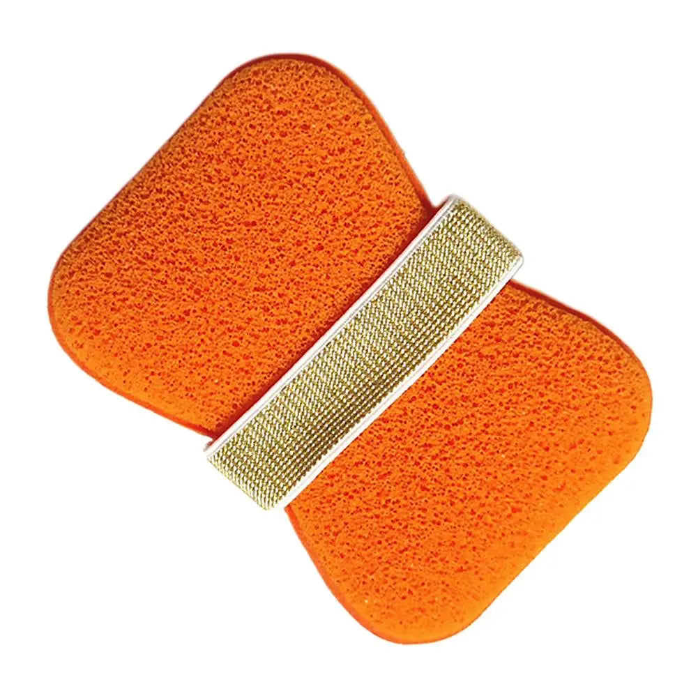 Sponge Soap Bag Bath Cleansing Foaming Net Pouch Body Exfoliating Scrubber Sponges Bathroom Nylon Soap Pocket Quake orange
