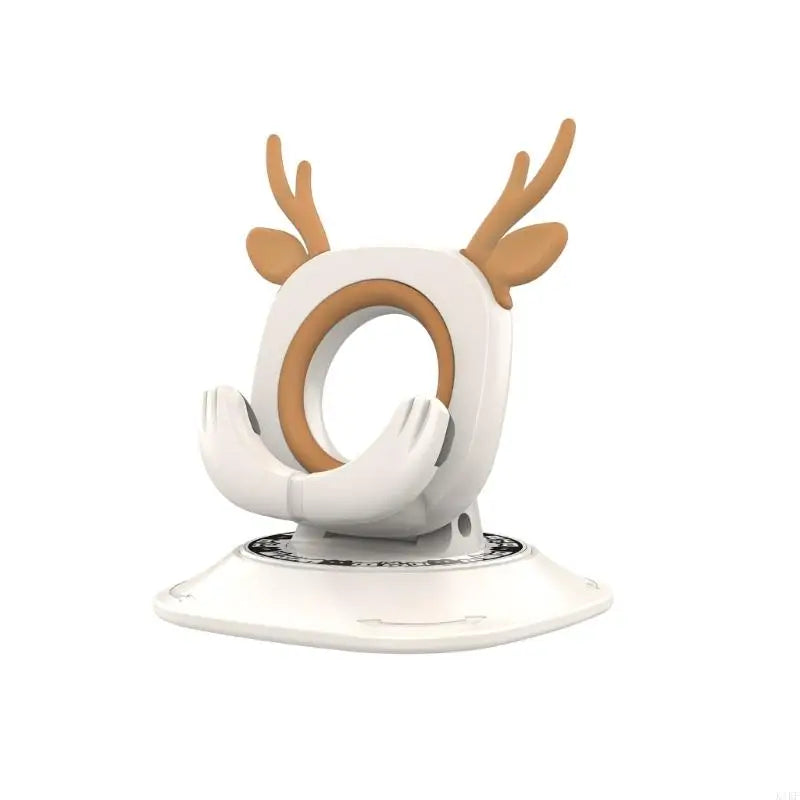 Universal Car Phone Holder Stand With 360 Degree Rotating And Anti Slip Silicone Base For Smartphones 4.7 To 7.2 Inches K1KF Quake White CN