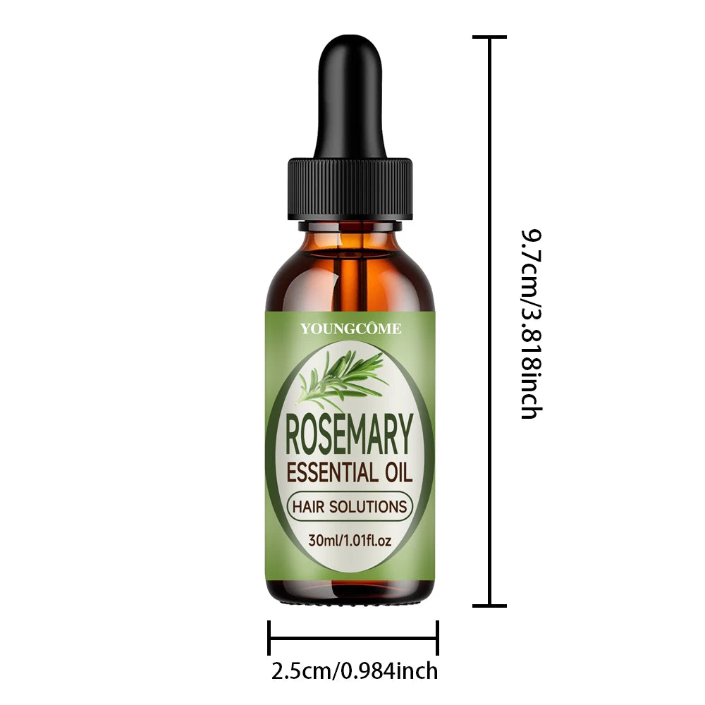 Rosemary Essential Oil Nourishes Promotes Growth Protects from Damage Reduces Hair FallRepairs Improves Frizz Prevents Hair Loss Quake 30ml