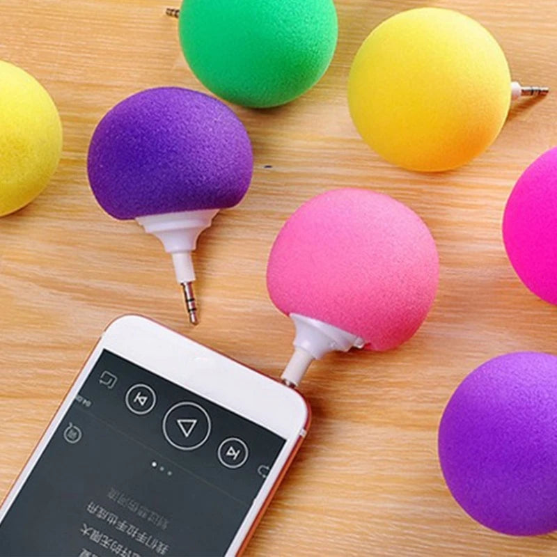 Mini Portable Travel Aux-Speaker Cute Ball Audio Speaker Wired- with 3.5mm Headphone Jack Gift for Classmates Besties K1KF Quake