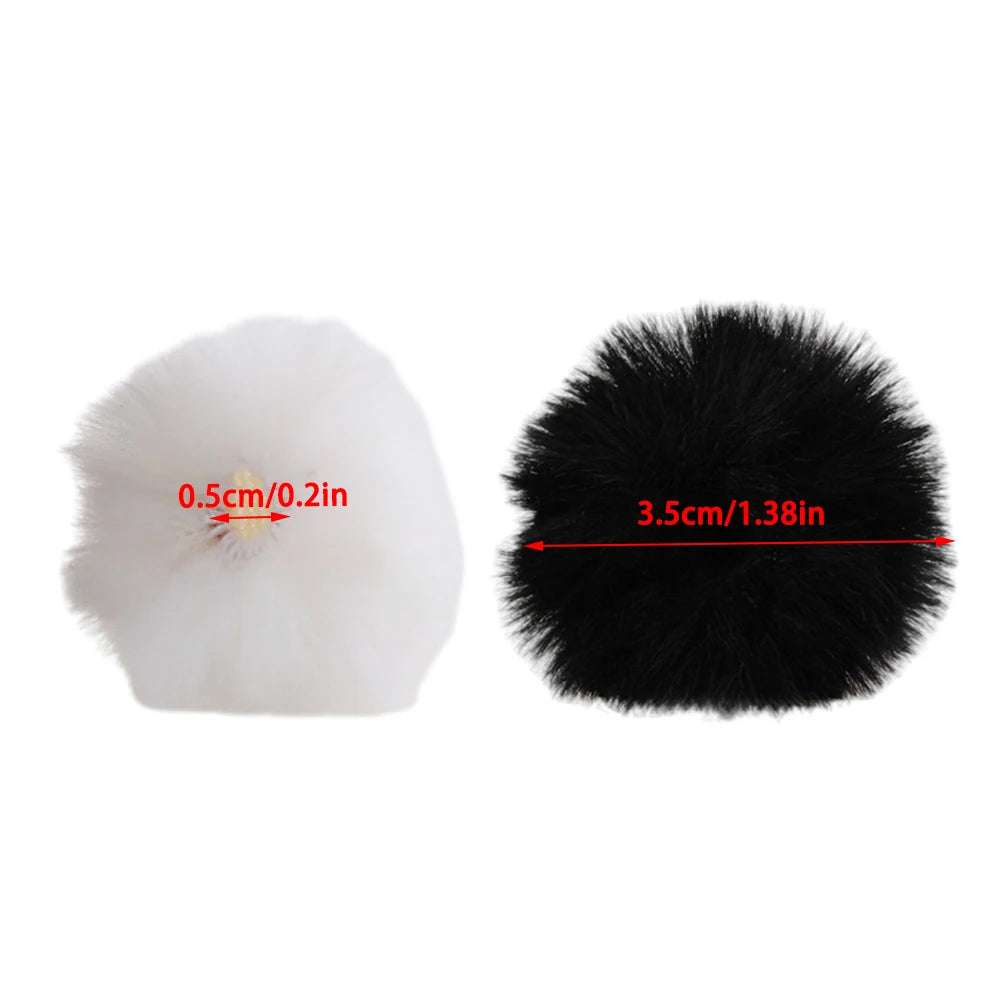 1/3PCS Wireless Collar Clip Microphone Windproof Outdoor Lapel Mic Furry Windscreen Muff For K1,K9 Lavalier mic Windproof cover Quake