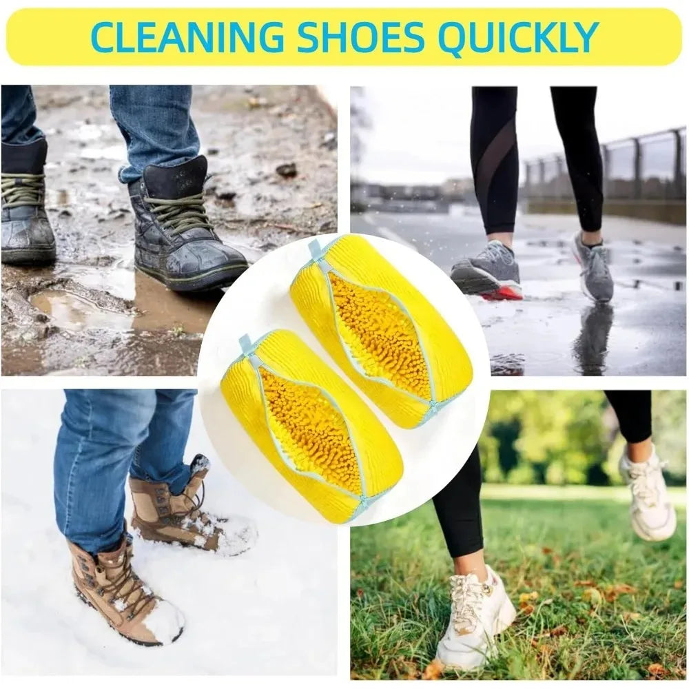 Wash Shoes Bag Padded Net Laundry Shoes Protector Fluffy fibers Polyester Washing Shoes Machine Laundry Bag Drying Bags 1PCS Quake