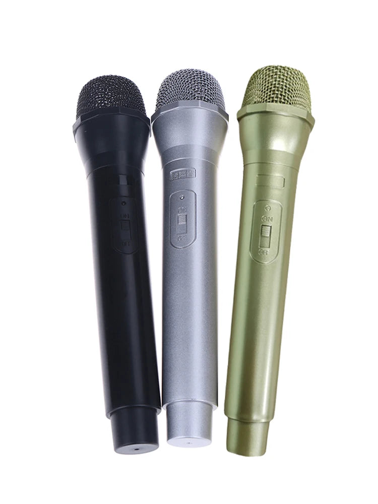 Microphone Prop Fake Plastic Microphone Kids Toys Party Favors Home Decoration Ornaments Quake
