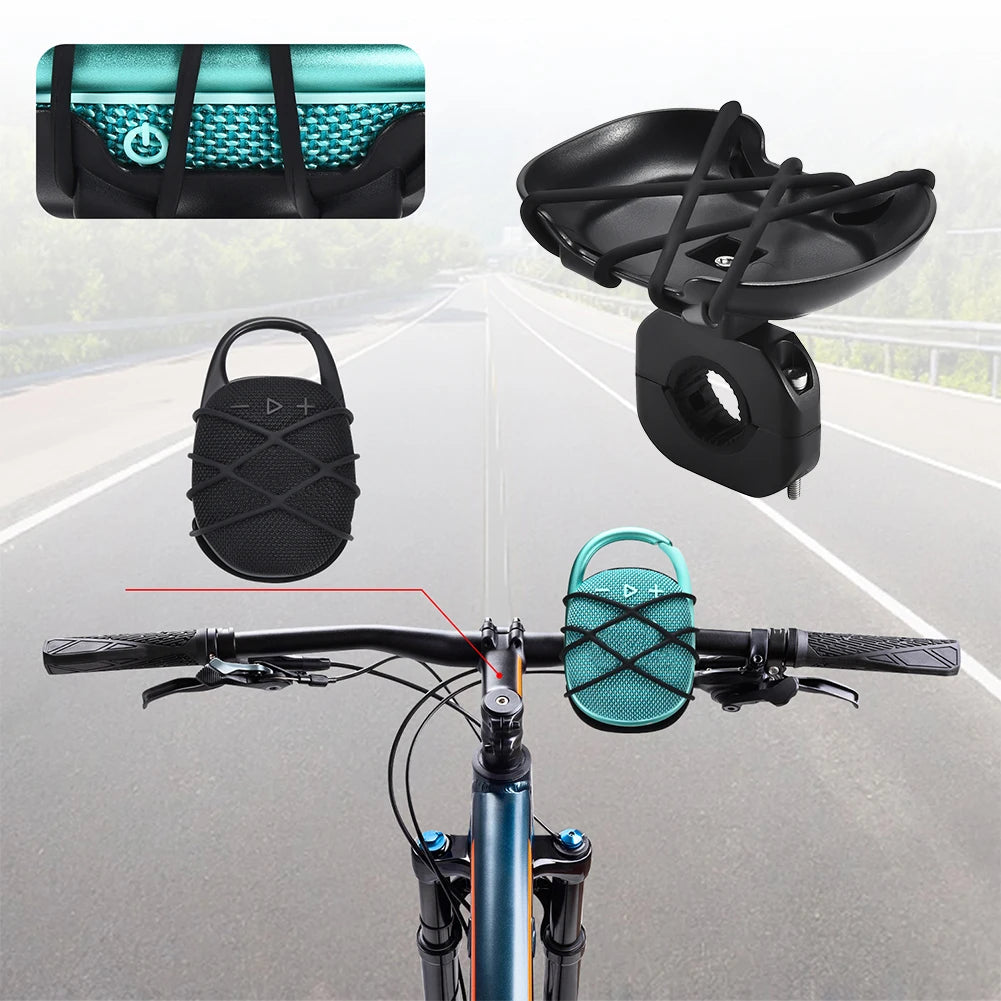 Universal Bicycle Speaker Mount Adjustable Strap Bicycle Speaker Rack Bike Handlebar Mounting Bracket for CLIP 5/4 Speaker Quake Default Title