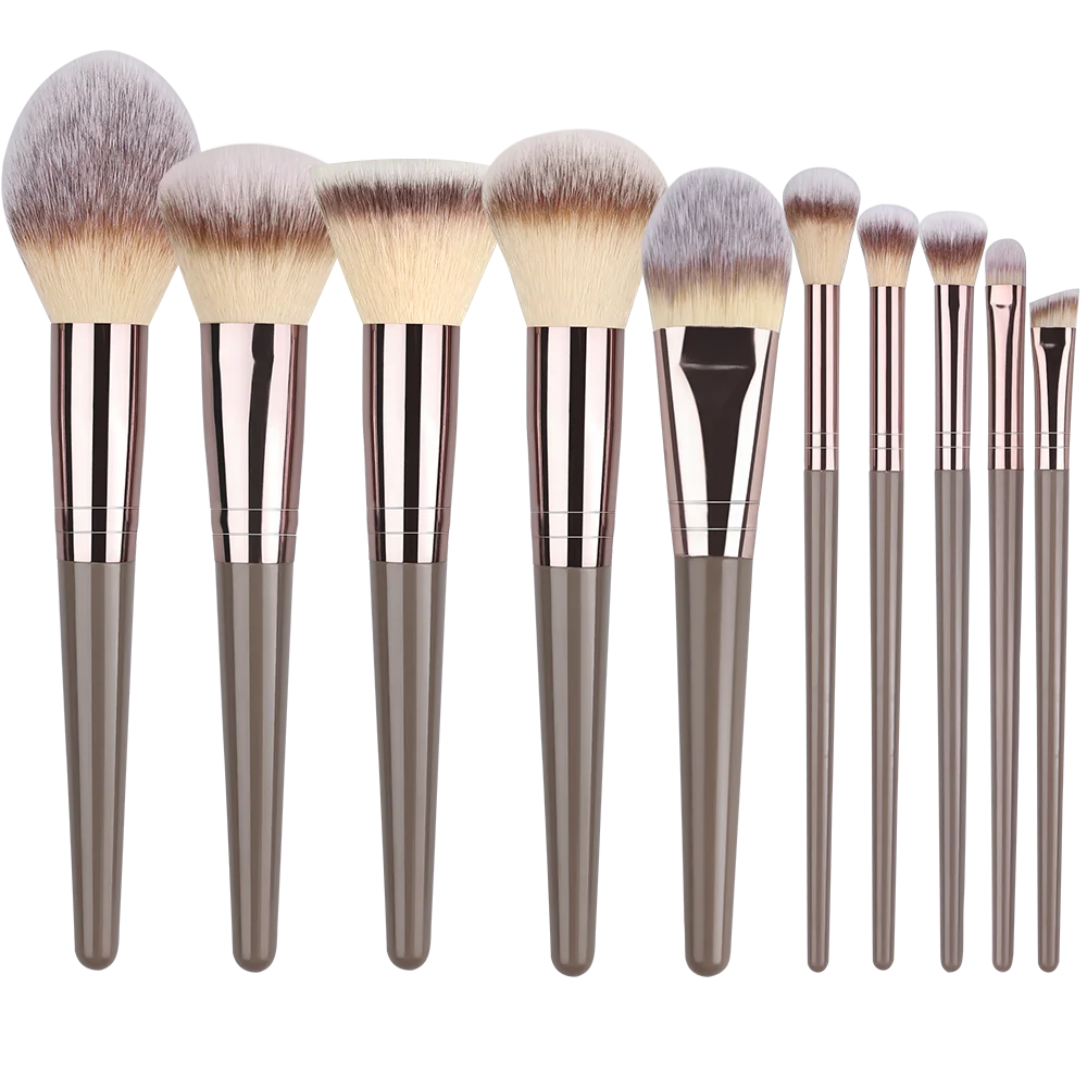 10-20PCS Makeup Brush Set Foundation Concealer Powder Eyeshadow Blush Brush Kabuki Blending Cosmetic Beauty Tool for Face Quake 10BR