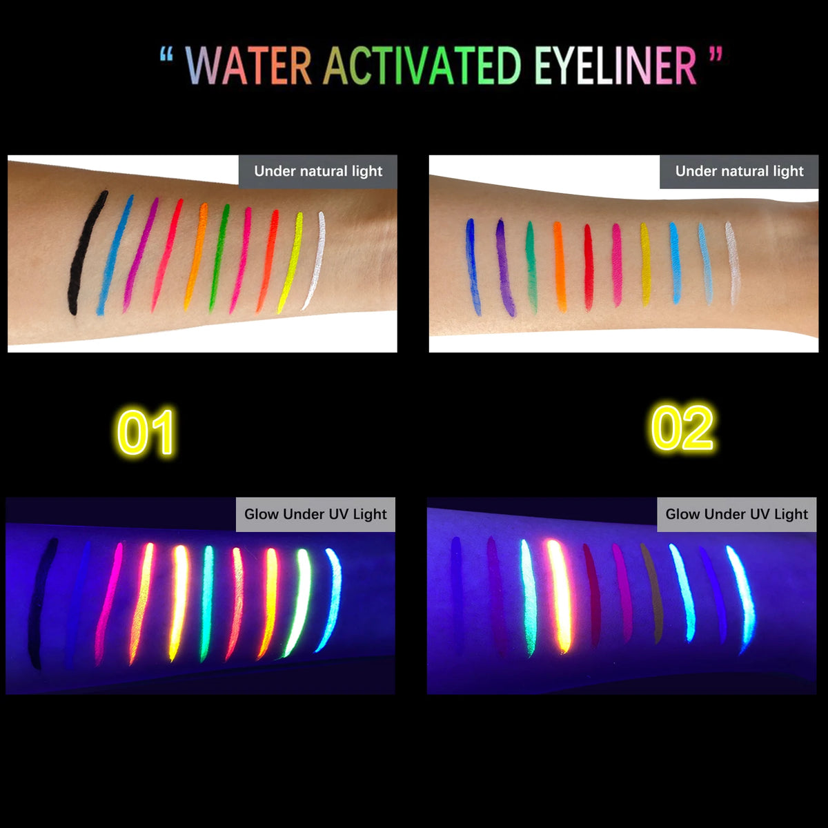 10 Colors Glow Fluorescent Neon Oil Face Body Art Paint UV Glow Oil Painting Halloween Party Fancy Dress Beauty Makeup Cosmetics Quake