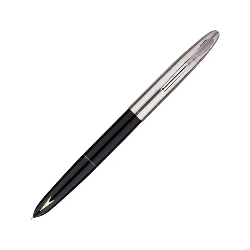 Fountain Pen, 0.38mm Fine Nib Fountain Pen Smooth Writing Luxury Pen Gift for Business Office Journaling K1KF Quake Black CN