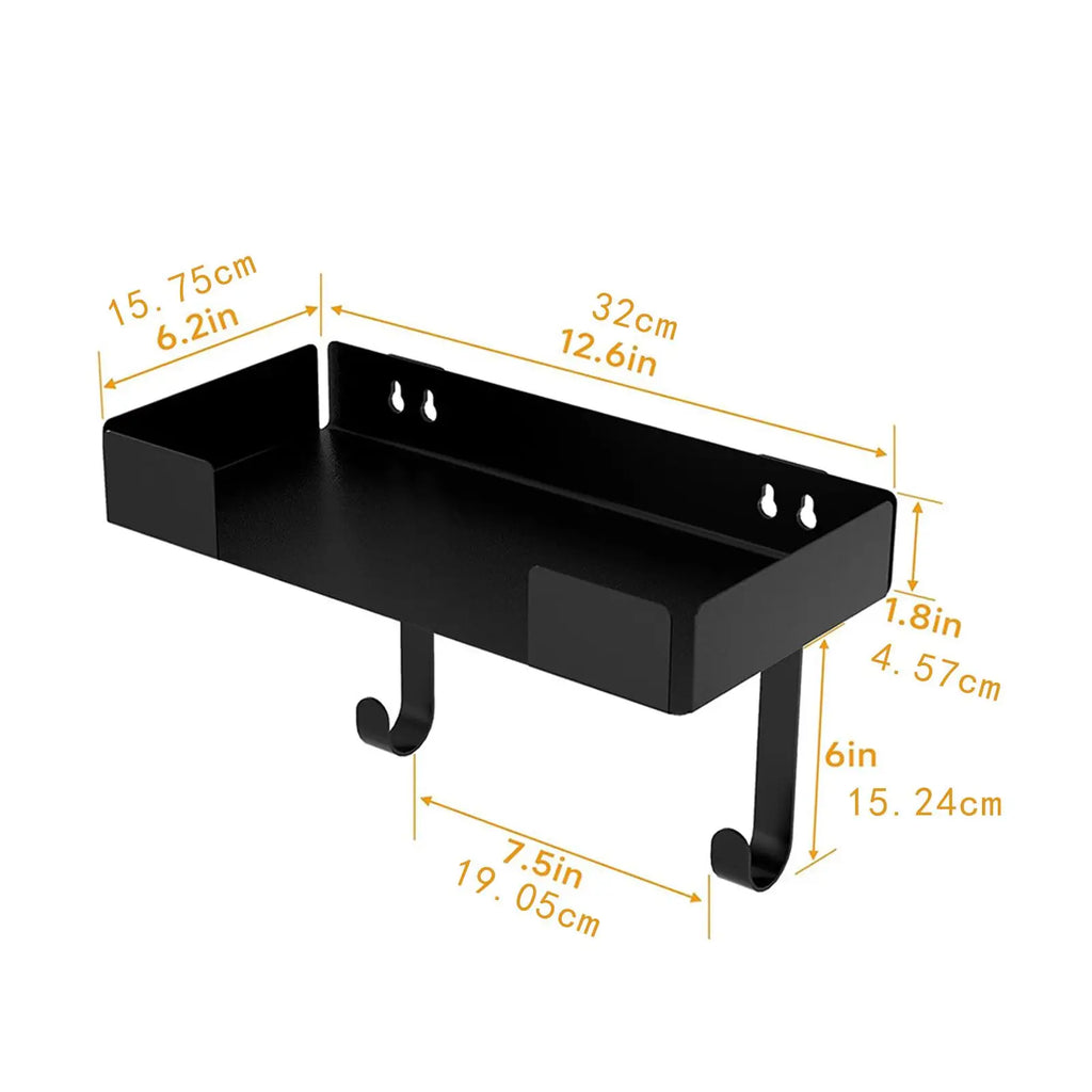 Ironing Board Holder Wall Mount Easy Installation Sturdy Structure Multifunctional Space Saving Laundry Rooms Storage Organizer Quake