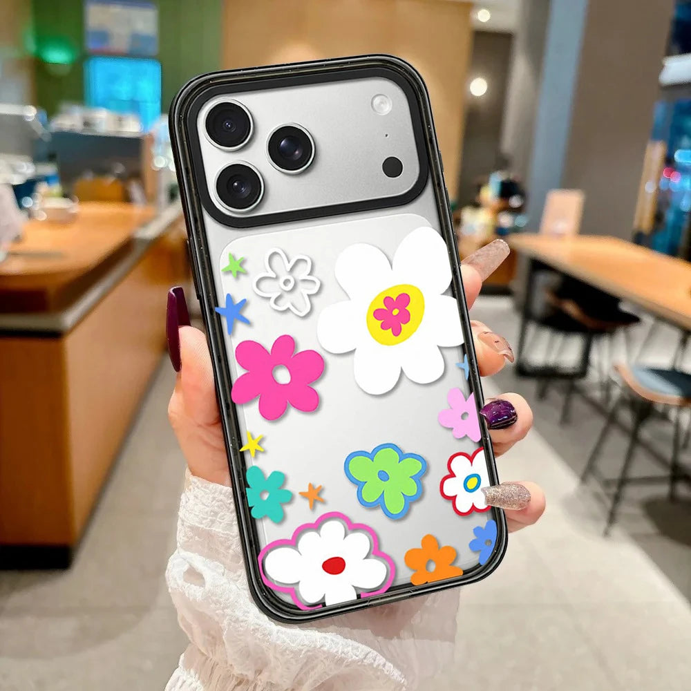 II Multicolor Pattern Impact Black Border Magnetic Case: Compatible with IPhone 18 17 16 15 14 13 Pro Max 18Pro Quake