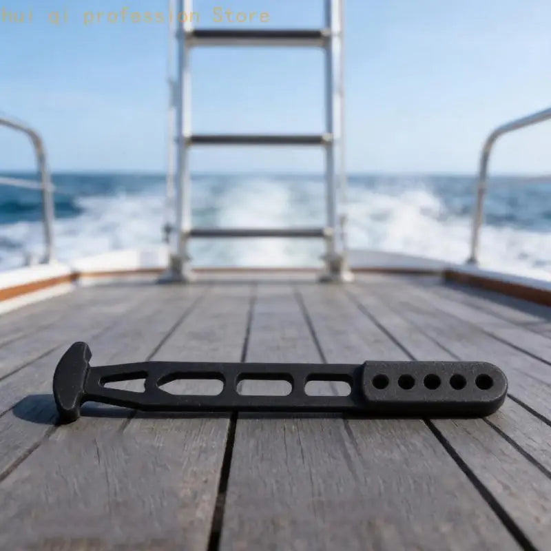 Telescopic Boat Ladder Strap Boarding Fixed Lock Belt, Black Rubber Hold Down H8WE Quake