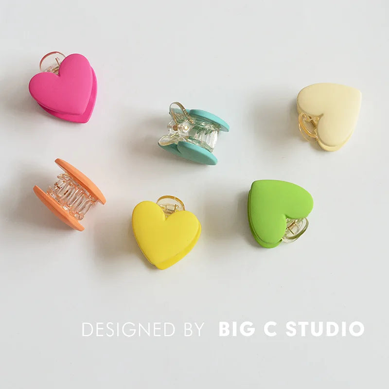 Love Small Grab Clip Korea's New Sweet Hair Grab Chuck Hairpin Hair Accessories Styling Tools & Accessories Quake